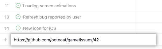 adding existing issue