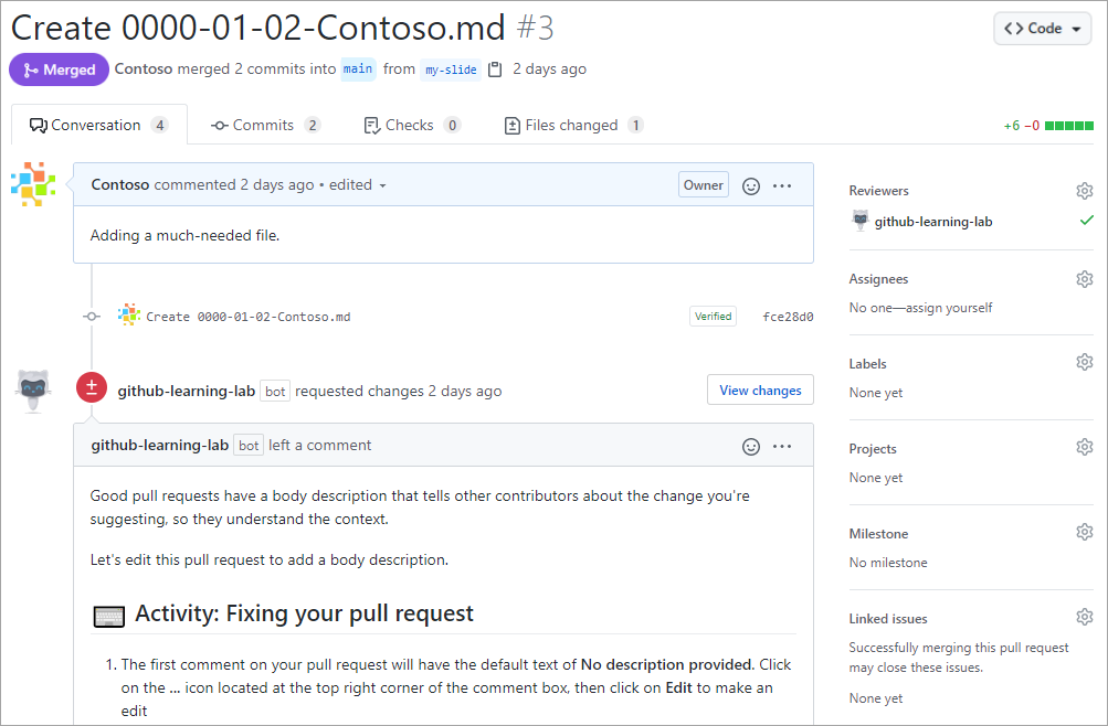 pull request